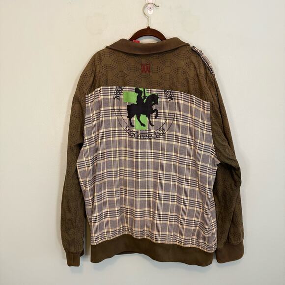 Massive Revolution Jacket Men 3X Green Plaid Reversible Full Zip Pockets Outdoor - Picture 2 of 16